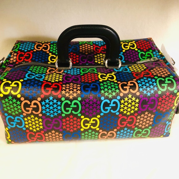 🤩New w/Box Gucci Psychedelic Small Duffle Purse Bag Convertible to Backpack🤩 - Picture 8 of 16